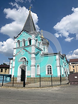 Russia. City of Anapa. Church of St. Onuphrius the Great on Cathedral Sobornaya  street photo