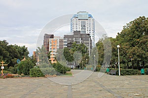 Russia, city of Samara, the Park autumn day