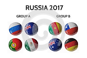 Russia cup 2017. Football/soccer balls.