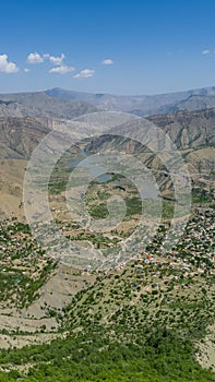 Russia, Dagestan, Mountain landscape. View of Gunib area