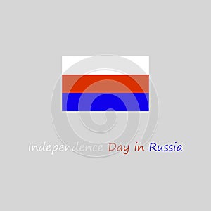 Russia Day. Flag. 12 June. Vector illustration design