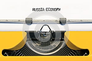 Russia economy concept.