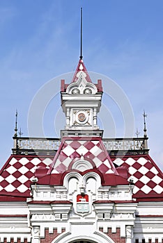 Russia . Ekaterinburg . The old railway station