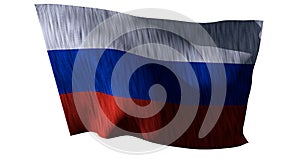 Russia Flag 3D render