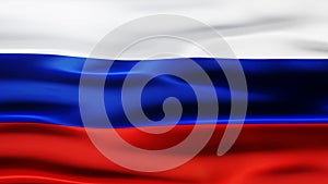 Russia flag silk 3d render waving wallpaper