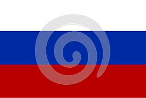 Russia flag vector.Illustration of Russia flag