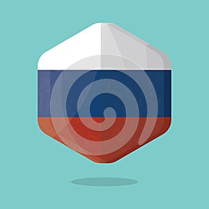 russia flag. Vector illustration decorative design photo