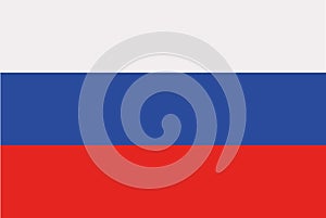 Russia flag vector