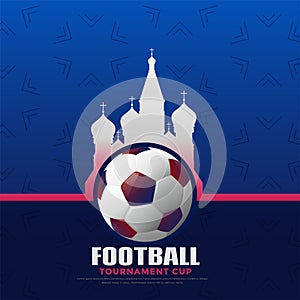 Russia 2018 football championship background