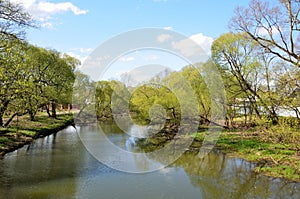 Russia, Grey Seraya river in the town of Aleksandrov, Vladimirregion