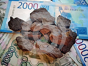 Russia has the main income from the sale of coal exported worldwide