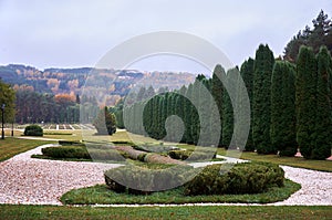 Russia. Kislovodsk. Valley of roses in the Kislovodsk park.