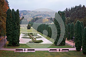 Russia. Kislovodsk. Valley of roses in the Kislovodsk park.