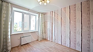 Russia, Moscow- May 21, 2020: interior empty apartment room