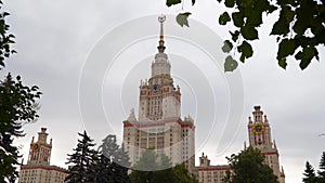 Russia Moscow. MSU Building
