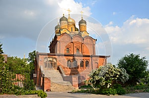 Russia, Moscow, Znamensky Cathedral in Znamensky monastery on Varvarka street