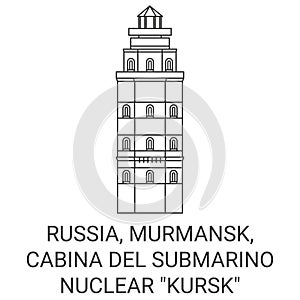 Russia, Murmansk, Cabina Del Submarino Nuclear Kursk travel landmark vector illustration photo