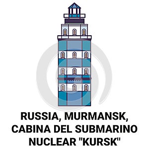 Russia, Murmansk, Cabina Del Submarino Nuclear Kursk travel landmark vector illustration photo