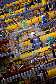 Russia. Natural gas compressor station