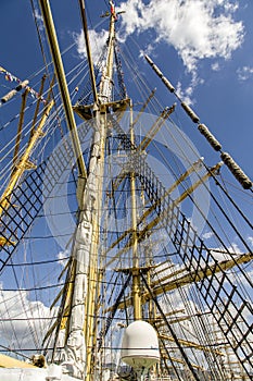 Russia. Novorossiysk. Regatta of the great sailing ships. Race through the Black Sea.