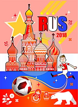 Russia and object design vector