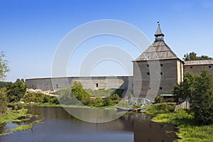 Russia. Old ladoga. Fortress. The first fortress has been constructed at the time of Prophetic Oleg