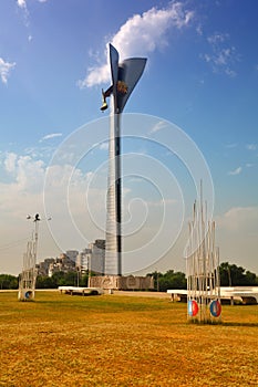 Russia. Rostov-on-Don. The goddess of victory Nika on the stella