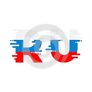 Russia RU sign  icon