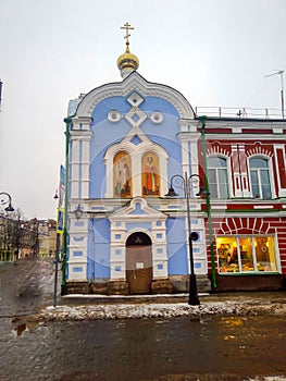 Russia Rybinsk street Stoyalaya 6 House Church of St.Nicolas.Farmstead Yugsk Dorofeeva Ostuni. February 9.2020