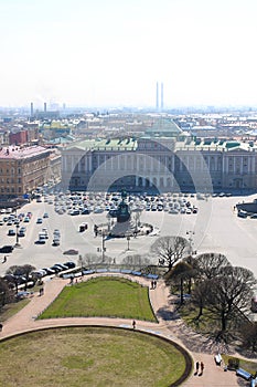 Russia, Saint-Petersburg, View of Isaac Square