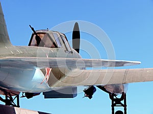 Russia. Samara. May 28, 2016. Monument Il II fighter of the Second World War