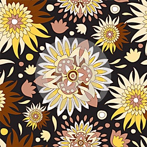 Russia seamless floral pattern.slavs design. illustration
