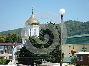 Russia Sochi, Golovinka Church of the Holy equal to the apostles Nina of the Black sea August 2019.