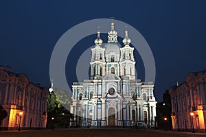 Russia, St. Petersburg. Smolny monastery photo