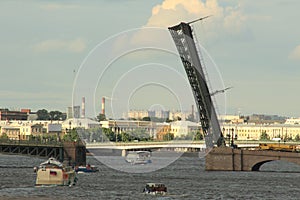 Russia, St. Petersburg, Troitsky Bridge