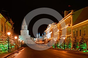 Russia. Tatarstan. Kazan Kremlin and mosque photo