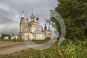 Russia, village Parsky. The ensemble of the Church of the Beheading of St. John the Baptist and Ascension