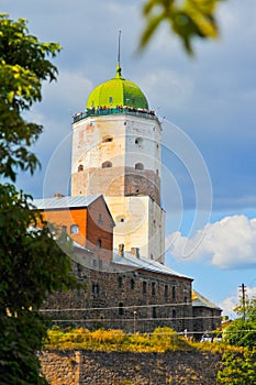 Russia, Vyborg. Ancient fortress.