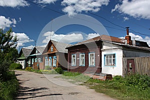 Russia, Yaroslavl region. Street in Pereslavl. photo