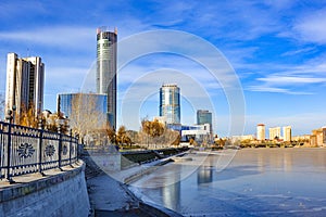 Russia. Yekaterinburg. Famous iconic places in the city .