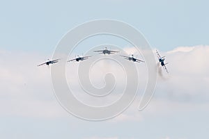 Sukhoi SU-30 Flanker-C, aerobatic team Russian Knights photo