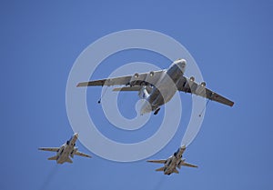 Russian airforce two jet bombers