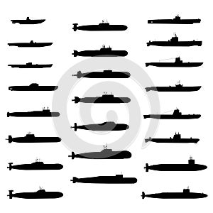 Russian and american submarines