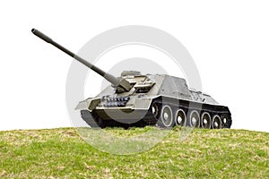 Russian ancient self-propelled artillery photo