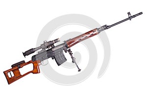 Russian army Dragunov sniper rifle