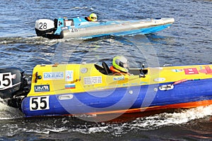 Russian athletes at Powerboat Race Show 2012