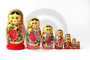 Russian Babushka Nesting Dolls photo