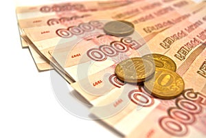 Russian banknotes and coins