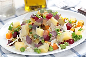 Russian beetroot salad