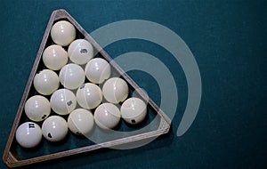 Russian billiard balls triangle